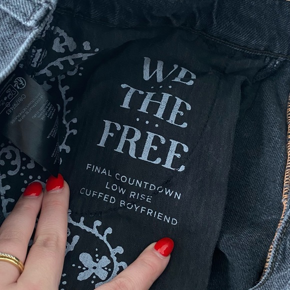 We The Free Black Wide Leg Flare Jeans - Picture 9 of 9